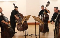 SILLAGES , pour quatuor de contrebasses , composé par Veronika Krausas – double bass quartet