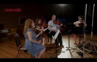 ‘Winter Love’ – Sally Whitwell in the recording studio with the Acacia Quartet
